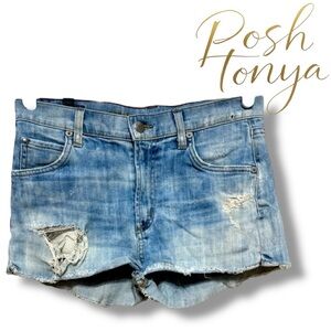 Citizens of Humanity Distressed Cutoff Jean Shorts Size 26 Summer Casual